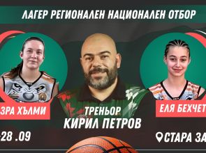 Състезателки и треньор от БК „Вълци Разград“ с повиквателни за лагер U14
